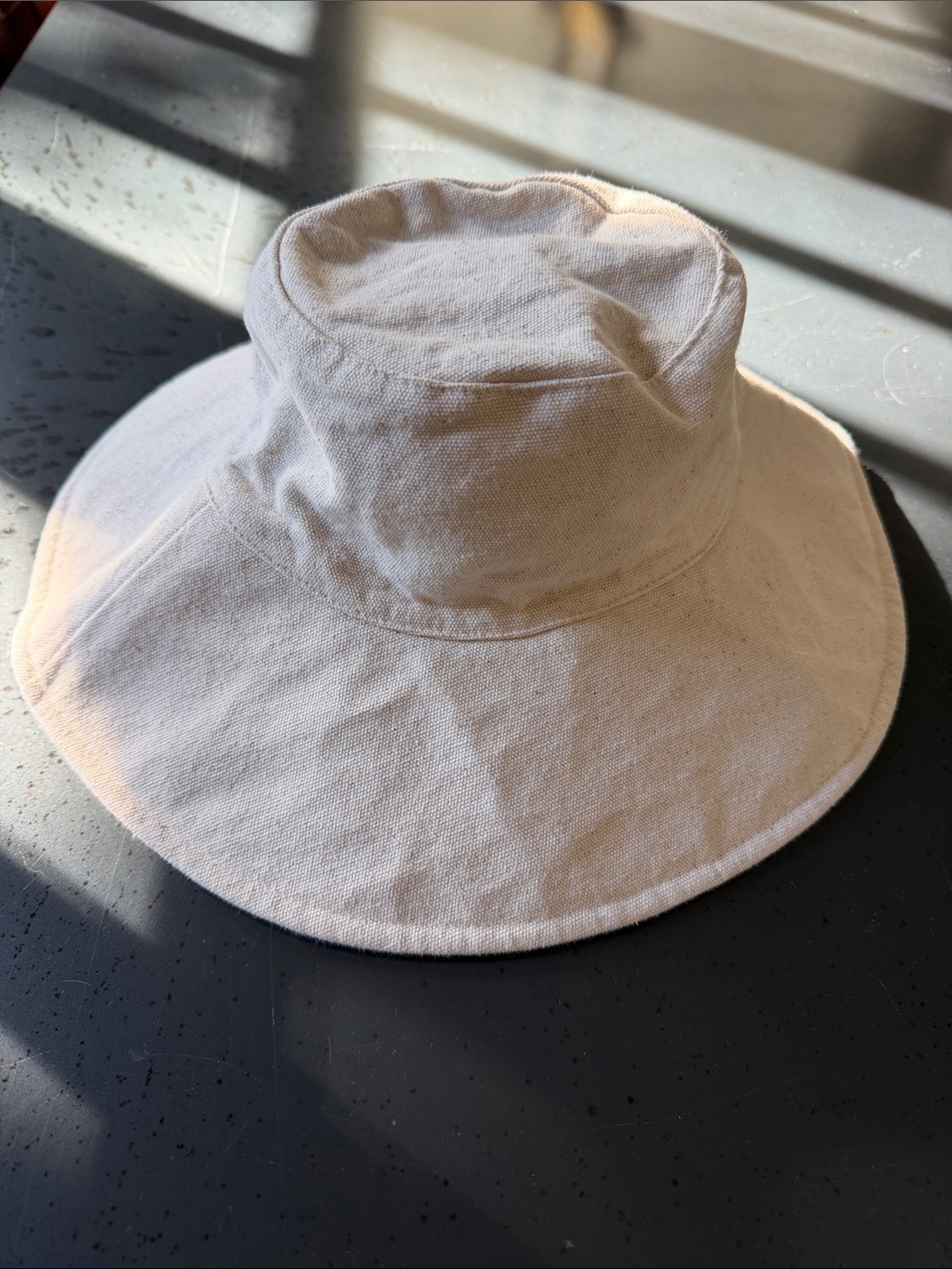 Jenni Kayne Canvas Wide-Brim Hat - Cream